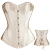 Image of Black/White Sexy Boned Waist Trainer Brocade Corsets Bustiers Embroidery Lace Up Corselet Gothic Plus Size S-6XL Body Shaper