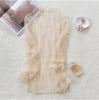 Image of Black white off shoulder lace Nightgown Women Sexy Spaghetti Strap Patchwork Lingerie Dress Lace Sleepwear Sleepshirts Size S-XL