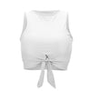 Image of Blesskiss Swim Crop Top Women Bikini Top High Neck Knot Swimwear Swimsuit Bathing Suit Tops Plus Size Swimming Bra Sport Shirt