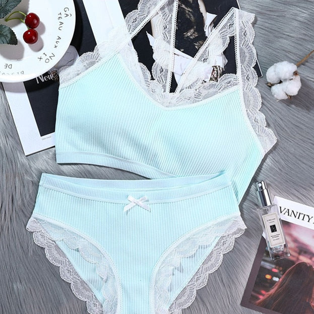 Bra Set for Cotton Training Bra for Girls Teens Underwear Sets for Teenagers Girls Lingerie Teenage Girl Underwear Kids Bra and