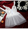 Image of Bridal Sexy Net Lingeries with G String Lace Nightdress Mini Night Dress Sleep Set See Through Temptation Underwear Women Black