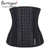 Image of Burvogue Women Corset Waist Trainer Latex Corset Waist Control Corset and Bustier Steel Bone Underbust Slimming Shaper Corselet