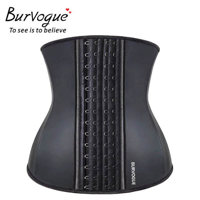 Burvogue Women Corset Waist Trainer Latex Corset Waist Control Corset and Bustier Steel Bone Underbust Slimming Shaper Corselet