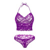 Image of CDJLFH 2019 Women Sexy Lace Bra Set Transparent Across Bra High Waist G-string Underwear Women Lingerie Suit 6 Styles 4 Colors