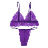 Image of CDJLFH 2019 Women Sexy Lace Bra Set Transparent Bra High Waist G-string Underwear Suit Women Panty Lingerie Set S M L XL Size