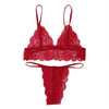 Image of CDJLFH 2019 Women Sexy Lace Bra Set Transparent Bra High Waist G-string Underwear Suit Women Panty Lingerie Set S M L XL Size