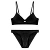 Image of CINOON 2019 High-end Brand Romantic Temptation Bra Set Women Fashion Stripes Underwear Set Push Up Bra and Panties Set