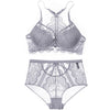 Image of CINOON Floral Lace Lingerie Front Closure Bra Set Backless Underwear Push Up Brassiere Sexy High-Waist Panties For Women 2019