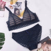 Image of CINOON French Lace Front Closure Bra And Panties Set Women Sexy Lingerie Set Push Up Bralette Embroidery Underwear Brassiere