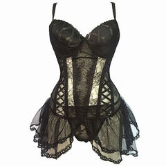 CINOON Sexy Bustier and Corset Women High Elastic Corset Female Solid Bustier Overbust Push Up Corset