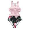 Image of CUPSHE Green Miss U Print One-piece Swimsuit Women Tied Bow Cutout Tank Monokini 2020 Girl Beach Bathing Suit Swimwear