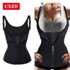 Image of CXZD Women Waist Trainer Push Up Vest Tummy Belly Girdle Body Shaper Waist Cincher Corset Zipper Vest Plus Size S-4XL Shaperwear