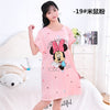 Image of Cartoon Night Dress  Mickey Minnie Cute Womens Nightgown Sleepwear Summer Womens Nightgown Sleepwear