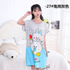 Image of Cartoon Night Dress  Mickey Minnie Cute Womens Nightgown Sleepwear Summer Womens Nightgown Sleepwear