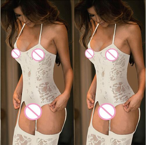 Catsuit Baby Doll Sexy Fishnet Lingerie Women Porno Sexy Babydoll Dress For Sex Underwear Chemises Bodystockings Erotic Costumes