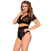 Image of Comeondear Lace Bra Set Transparent 5XL Underwear Women Sexy Set Plus Size Full Bra And Panty High Waist Lingerie Porno RB80760