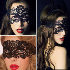 Cosplay Party Sexy Costumes Lingerie for Women Ladies Hollow Out Lace Party Nightclub Eye Mask Lace Mask Female Erotic Lingerie