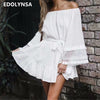 Image of Cover-ups 2020 White Cotton Tunic Beach Dress Summer Tunic For Women Beachwear Swimsuit Cover Up Beach Woman Sarong palge #Q745