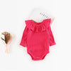 Image of Cute Lace Baby Bodysuits Autumn Spring Newborn Girls Clothing Baby Climbing Suit Baby Jumpsuits Baby Girl Clothes Bebe Body Suit