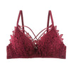 Image of DERUILADY Lace Floral Embroidery Bralette Sexy Lingerie Comfort Seamless Adjusted Bras For Women Wireless Push Up Bra Underwear