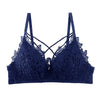 Image of DERUILADY Lace Floral Embroidery Bralette Sexy Lingerie Comfort Seamless Adjusted Bras For Women Wireless Push Up Bra Underwear
