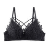 Image of DERUILADY Lace Floral Embroidery Bralette Sexy Lingerie Comfort Seamless Adjusted Bras For Women Wireless Push Up Bra Underwear