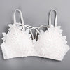 Image of DERUILADY Lace Floral Embroidery Bralette Sexy Lingerie Comfort Seamless Adjusted Bras For Women Wireless Push Up Bra Underwear