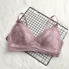 Image of DERUILADY Sexy Thin Bralette Lingerie Lace Floral Wireless Bras For Women Comfortable Seamless Push Up Bra Adjusted Underwear