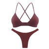 Image of De Monarchia Sexy Lingerie Set Cotton Thin Screw Thread Push Up Bra Set beauty back Women Bra Panties Set Comfort Underwear