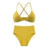 Image of De Monarchia Sexy Lingerie Set Cotton Thin Screw Thread Push Up Bra Set beauty back Women Bra Panties Set Comfort Underwear
