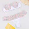 Image of Dot Patchwork Bandeau Bikini 2019 High Quality Push Up Bikinis Female Bikini Set Swimsuit Women'S Beach Feminino May Biquinis