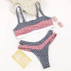 Image of Dot Patchwork Bandeau Bikini 2019 High Quality Push Up Bikinis Female Bikini Set Swimsuit Women'S Beach Feminino May Biquinis