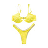 Image of Drop Shipping Sexy Push Up Unpadded Brazilian Bikini Set Women 4 Colors Bandage Bikini Set Swimsuit Triangle Swimwear Bathing