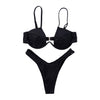 Image of Drop Shipping Sexy Push Up Unpadded Brazilian Bikini Set Women 4 Colors Bandage Bikini Set Swimsuit Triangle Swimwear Bathing