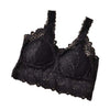 Image of EFINNY Sexy Women Lace Bra Floral V-Neck Vest Mesh Bra Bralette Bustier Crop Top Cami Tank Tops