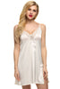 Image of Ekouaer sleep dress Sexy Satin Sleepwear Silk Nightgown Women Nightdress Sexy Lingerie Plus Size S M L XL XXL Female Nightie