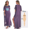 Image of Embroidery Cotton Beach Cover up Saida de Praia Swimsuit Women Bikini cover-ups Tunics for Beach Pareo Sarong Beachwear #Q643