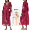 Image of Embroidery Cotton Beach Cover up Saida de Praia Swimsuit Women Bikini cover-ups Tunics for Beach Pareo Sarong Beachwear #Q643