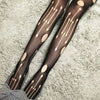 Image of Fashion Womens Lady Girls Black Sexy Fishnet Pattern Jacquard Stockings Pantyhose Tights  skull Woman 1pcs dww43