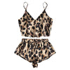 Image of Fashion pyjamas for women Sexy Summer pajamas woman set Leopard Shorts and tops home clothes pizama damska sleepwear