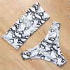 Image of Floral Bikini Set Sexy Bandeau Swimwear Women Mixed Size Swimsuit Free Match Upper Bikini Halter Bathing Suit Beachwear Printed