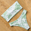 Image of Floral Bikini Set Sexy Bandeau Swimwear Women Mixed Size Swimsuit Free Match Upper Bikini Halter Bathing Suit Beachwear Printed