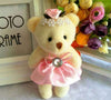 Image of For Christmas Gift NEW 12CM 10pcs/lot pp cotton kid toys plush doll mini small teddy bear flower bouquets bear for wedding