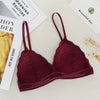 Image of French Style Bralette Seamless Deep V Lace Girl Women Bra Wireless Thin Underwear Sexy Lingerie Soft Bras For Women Girl Hot