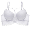 Image of Front Closure Lace Bra Beauty Back Push Up Bralette Brassiere Sexy Underwire Bra For Women Underwear Solid Color Female Lingerie