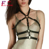 Image of Fullyoung Sexy Leather Harness Women Rave punk Bra goth Suspenders naughty Straps Erotic Bondage Garter stocking Belt Straps