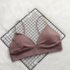 Image of GUMPRUN Soft Bralette Deep V Seamless Bras for Women Wireless Push Up Bra Comfortable Blackless Underwear Ladies Sexy Lingerie