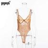 Image of Gagaopt 2019 Spring 16 Colors Lace Bodysuit Women Floral Embroidery Bow Tie Hollow Out Sexy Bodysuit Jumpsuit Overalls Party