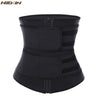 Image of HEXIN Double Belt 100% Latex Waist Trainer Body Shapers Fitness Waist Trainer Zipper Shapewear Slimming Belt Fajas Colombianas