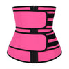 Image of HEXIN Double Belt 100% Latex Waist Trainer Body Shapers Fitness Waist Trainer Zipper Shapewear Slimming Belt Fajas Colombianas
